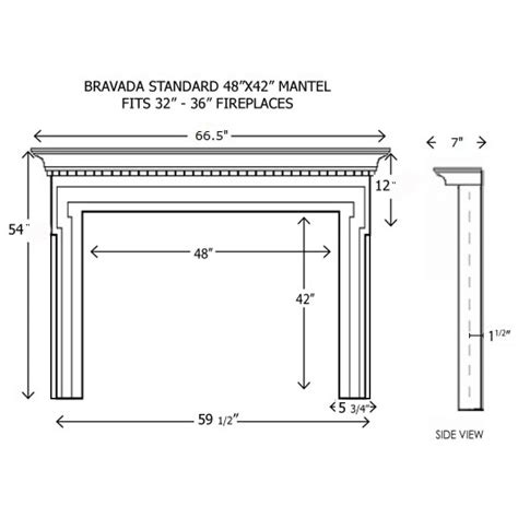 Standard Fireplace Mantel Dimensions - Design Talk