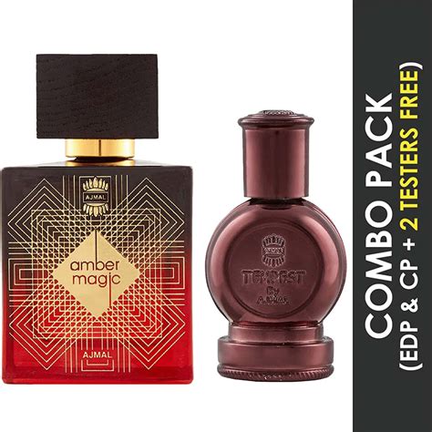 Buy AJMAL AMBER MAGIC EDP 100ML PERFUME FOR MEN AND TEMPEST CP OIL ...