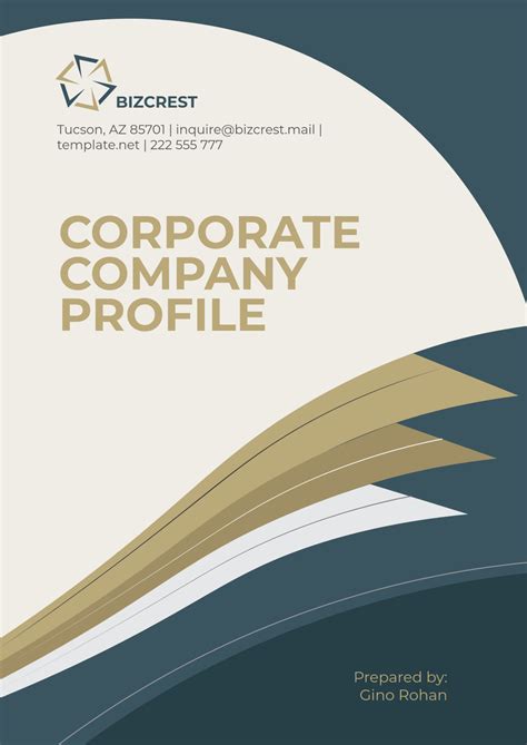 Free Corporate Company Profile Template to Edit Online