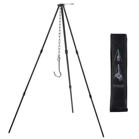 Buy Camping Tripod Campfire Cooking Dutch Oven Tripod Mini Adjustable ...