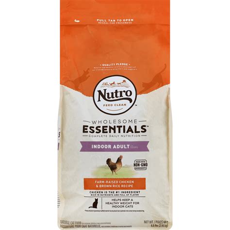 NUTRO Cat Food, Natural, Farm-Raised Chicken & Brown Rice Recipe ...