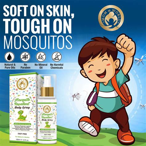 Buy MOM & WORLD BABY MOSQUITO REPELLENT BODY SPRAY - 100% NATURALLY ...
