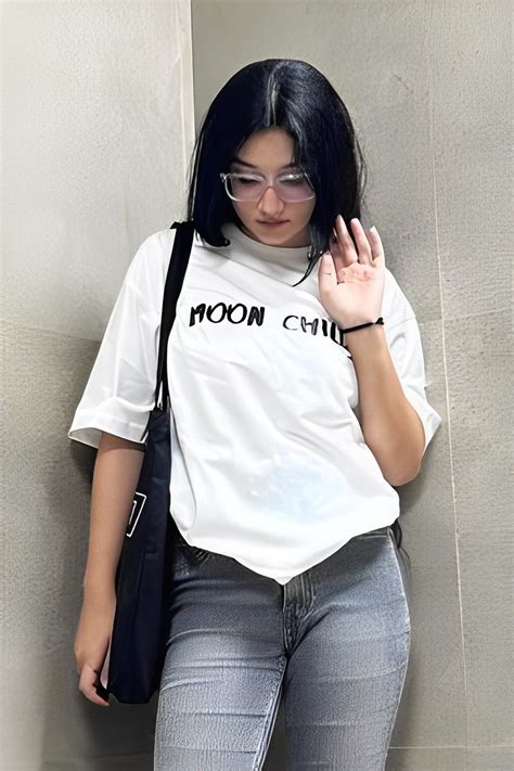 Moon Child Typography Oversized T-shirt – The Urban Walks