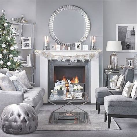 silver living room decorations