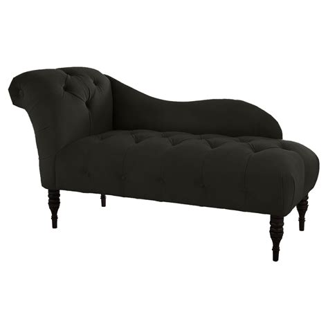 Madison Tufted Chaise Lounge Black | Chaise lounge, Furniture, Chaise