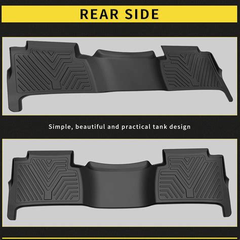 Floor Mats for 2015-2020 Chevy Tahoe GMC Yukon 1st & 2nd Row All ...