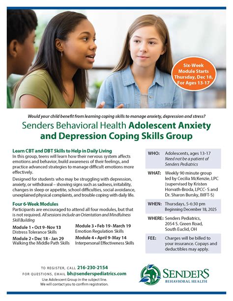 Kids Anxiety & Depression Coping | Senders Pediatrics | South Euclid, OH