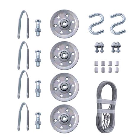 Home Master Hardware Cable and Pulley Replacement Kit - 4pcs 3" Heavy ...