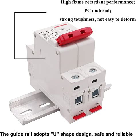 Buy smseace DC Miniature Circuit Breaker, 50A 2P 500V DIN Rail Mounted ...