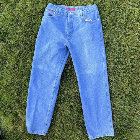 36 W Johnny Silver Bright Blue Jeans 🧼ALL CLOTHING... - Depop
