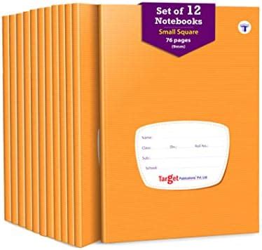 WOODSNIPE Soft Brown Cover Maths Square Ruled Notebooks | Square 1 Inch ...