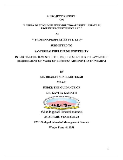 Bharat Motekar SIP Reports 9 final - A PROJECT REPORT ON “A STUDY OF ...