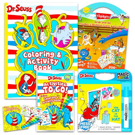 Buy Dr. Seuss Activity Set Dr. Seuss Arts and Crafts Bundle - 4 Pc Dr ...