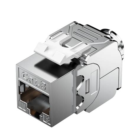 180-Degree FTP Toolless Keystone Jack With Shielded RJ45 Connector – REES52