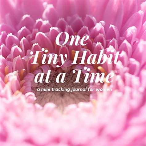 Buy One Tiny Habit At A Time | A Mini Habit Tracking Journal for Women ...