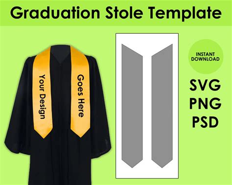 Image result for DIY Graduation Stole Pattern