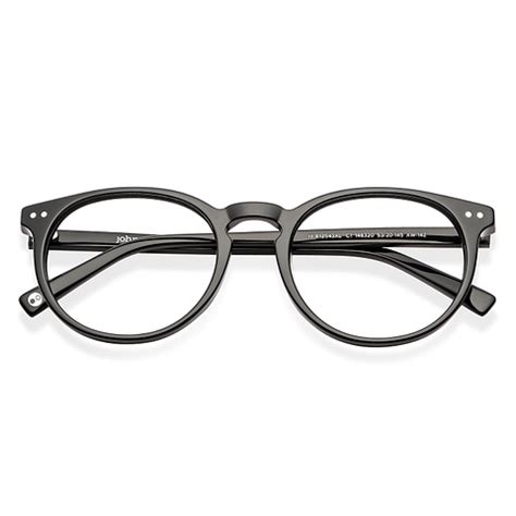 Buy Black Full Rim Round John Jacobs Rich Acetate JJ E12543XL-C1 ...