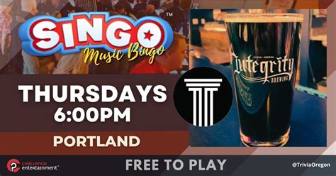 SINGO Music Bingo Nights at Integrity Beer Co., 6500 S Virginia Ave ...