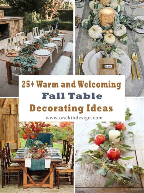 Fall Table Decorating 的图像结果