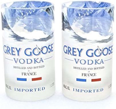 Buy Reciclar Factory Grey Goose Vodka Bottle Glasses - Set of 2 Online ...