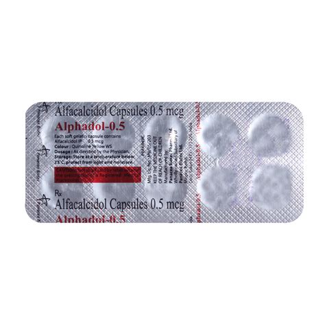 ALPHADOL 0.50MCG CAPSULE Price, Uses, Side Effects, Composition ...