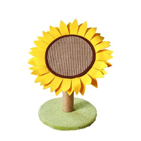 Sisal Cat Scratching Post With Sunflower Scratch Board | Petellow