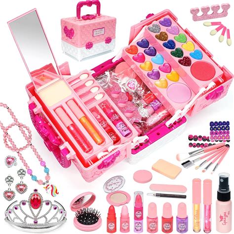 Kids Makeup Sets for Girls - 57 PCS Girls Toys, Washable Makeup for ...