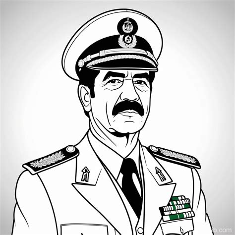 Anime Depiction of Saddam Hussein | Stable Diffusion Online