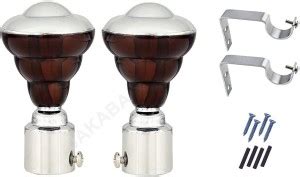 KORA Brown Rod Rail Bracket Metal Price in India - Buy KORA Brown Rod ...