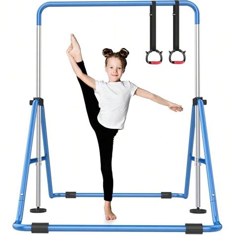 Foldable Gymnastics Bar, 5-Height Adjustable Gymnastic Bars For At Home ...