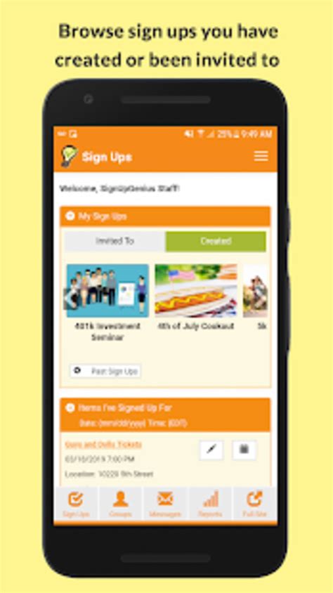 Image result for SignUpGenius