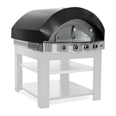 Empero Pizza and Pide Oven, 1270x1500x770 mm, Gas, Black