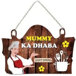 GVR Collection Mummy ka Dhaba 24x7 Wall Hanger for Home|Kitchen Decor ...