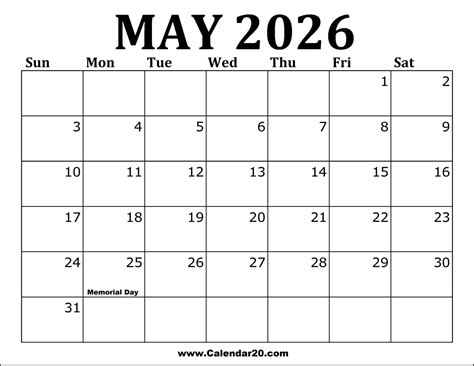 July 2026 Printable Calendar - Calendar20.com