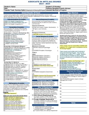 Fillable Online Program: Nursing: RN to Bachelor's Sequence B.S.N. Fax ...