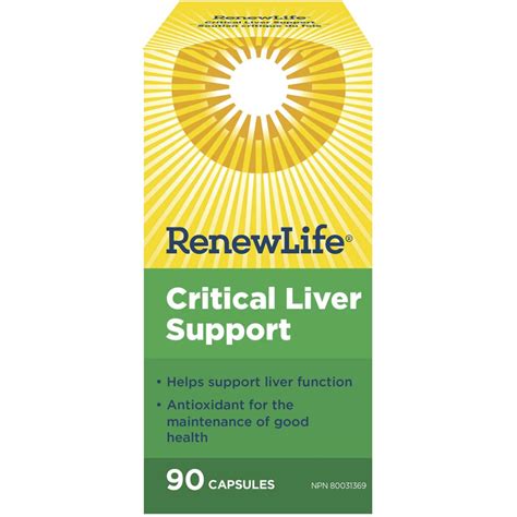 Renew Life Critical Liver Support, 90 Vegetable Capsules