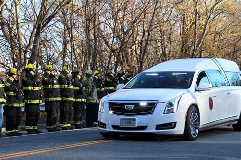 Worcester firefighters salute fallen brother Lt. Jason Menard as ...