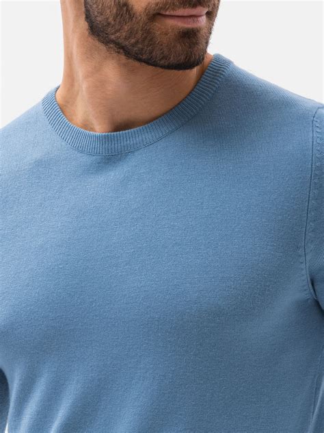 Men's sweater - light blue E177 | MODONE wholesale - Clothing For Men