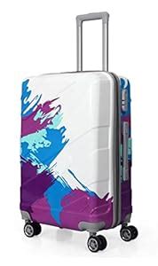 Adson Trolley Bags for Travel, 24 Inch ABS Hardsided Cabin Suitcase, 4 ...