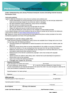 Melbourne Library Service - Under 18 Membership and Library PC Access ...