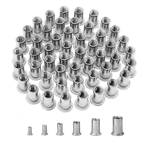 Stainless Steel Rivet Nut Kit 180 Pieces, India | Ubuy