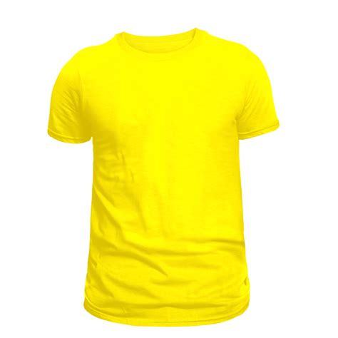 Yellow T-shirt mockup 35575274 PNG