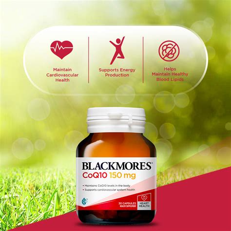 Blackmores CoQ10 150 mg for Heart Health, 30 Capsules Price, Uses, Side ...