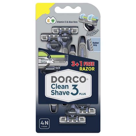 Buy Dorco Clean Shave 3 Plus Razor, 3 Count | 19 Minutes Delivery ...