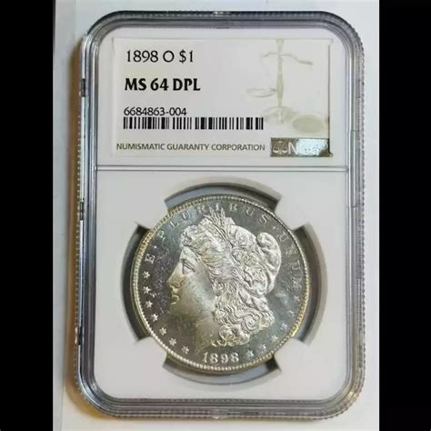 1898-O Morgan Silver Dollar NGC MS-64 DPL White Original Coin! - Bob ...