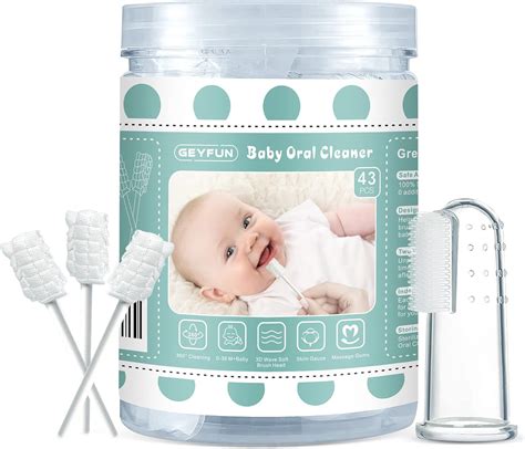 Amazon.com: Baby Tongue Cleaning, 43-Pack Infant Baby Tougue Cleaner ...
