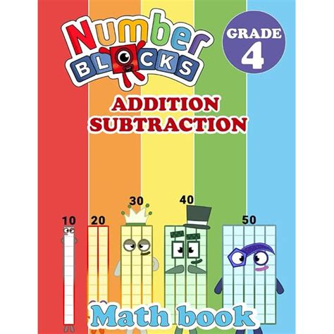 Buy Numberblocks Addition Subtraction Math Book: Math Workbook Grade 4: ...