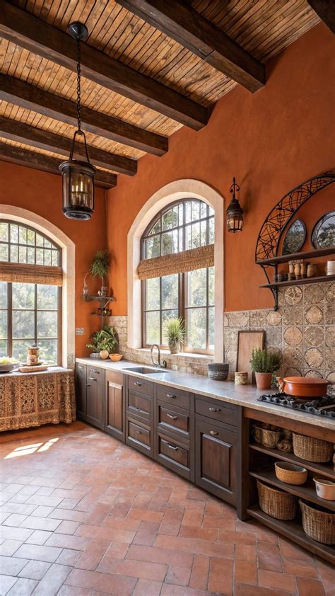 23 Cozy and Stylish Orange Kitchen Wall Designs to Try in 2025 | Orange ...