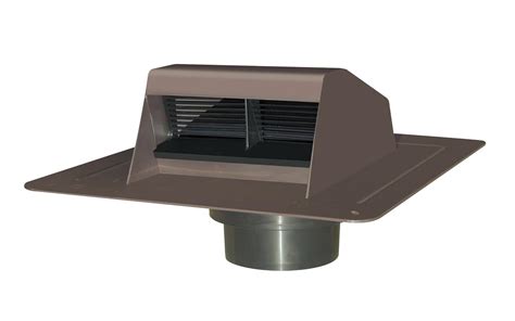 Duraflo 6011BR Exhaust Vent with Flap and ATT Collar, Brown : CANPLAS ...