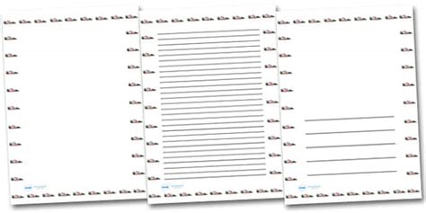 Race Car Portrait Page Borders- Portrait Page Borders